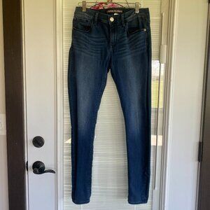 Express Legging Jeans Dark Wash Women Size 6 Mid Rise Stretch Skinny Fit Denim